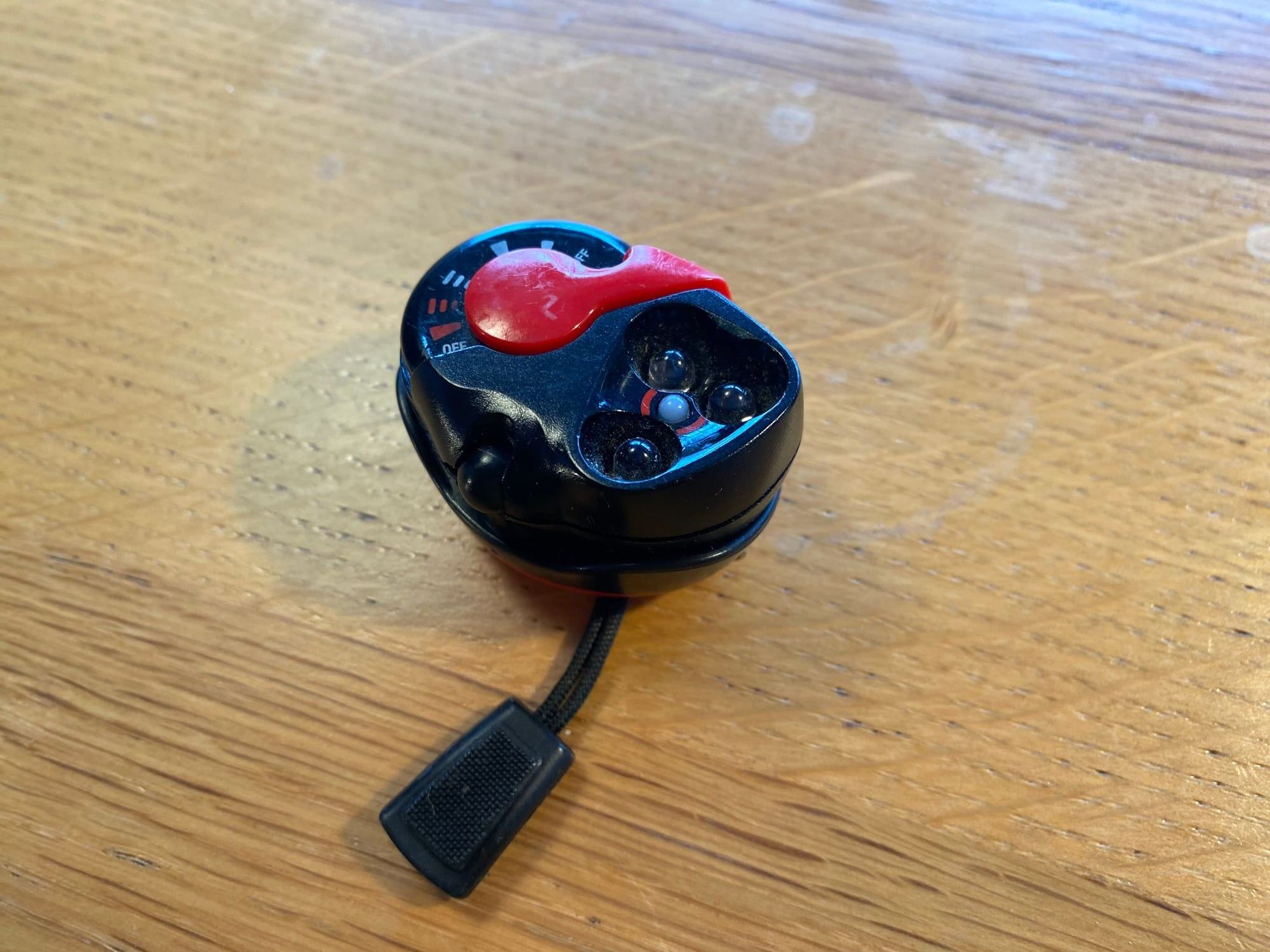 The tiny Petzl E Lite headlamp