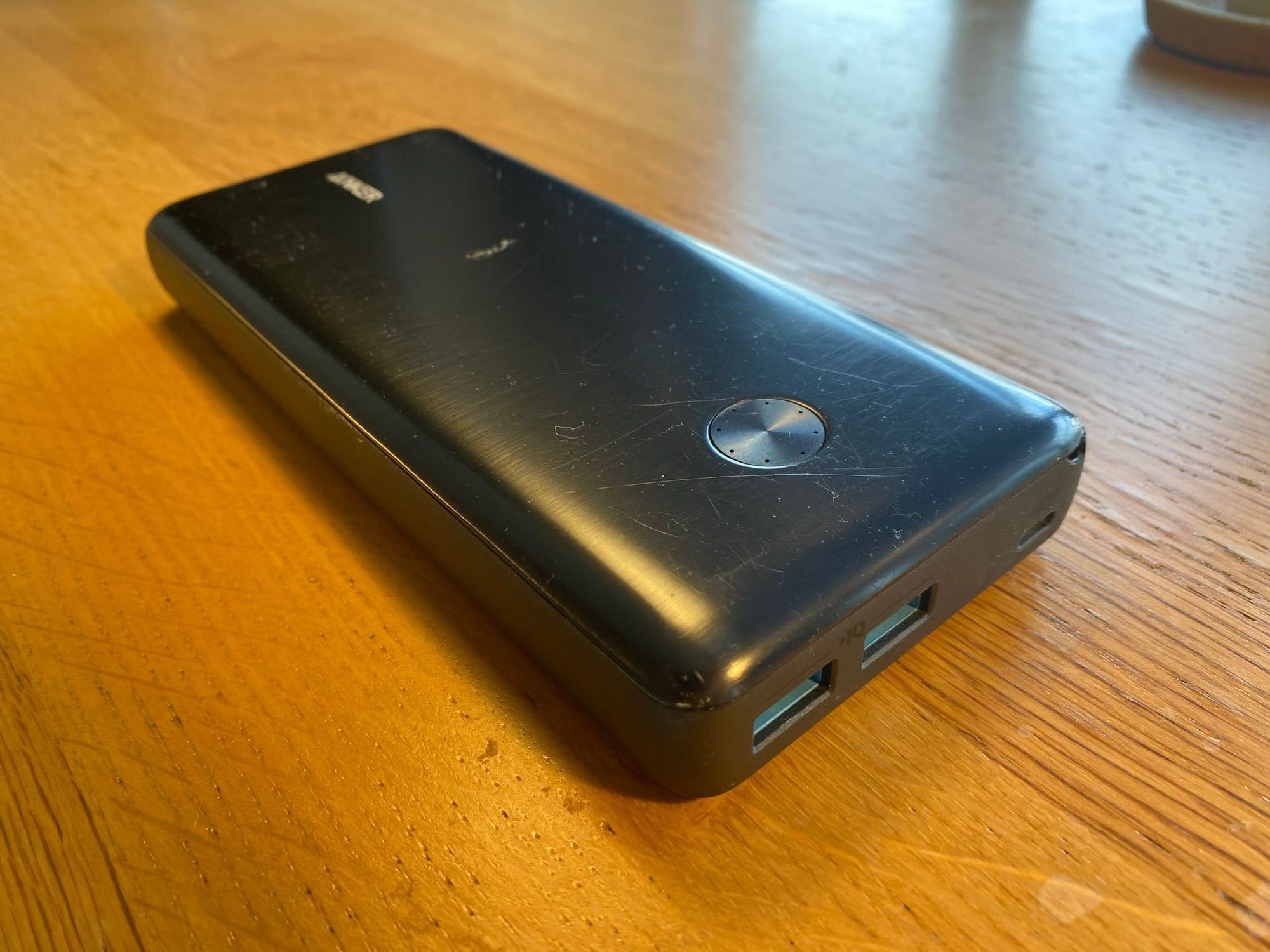 The larger Anker 325 20,000mAh power bank