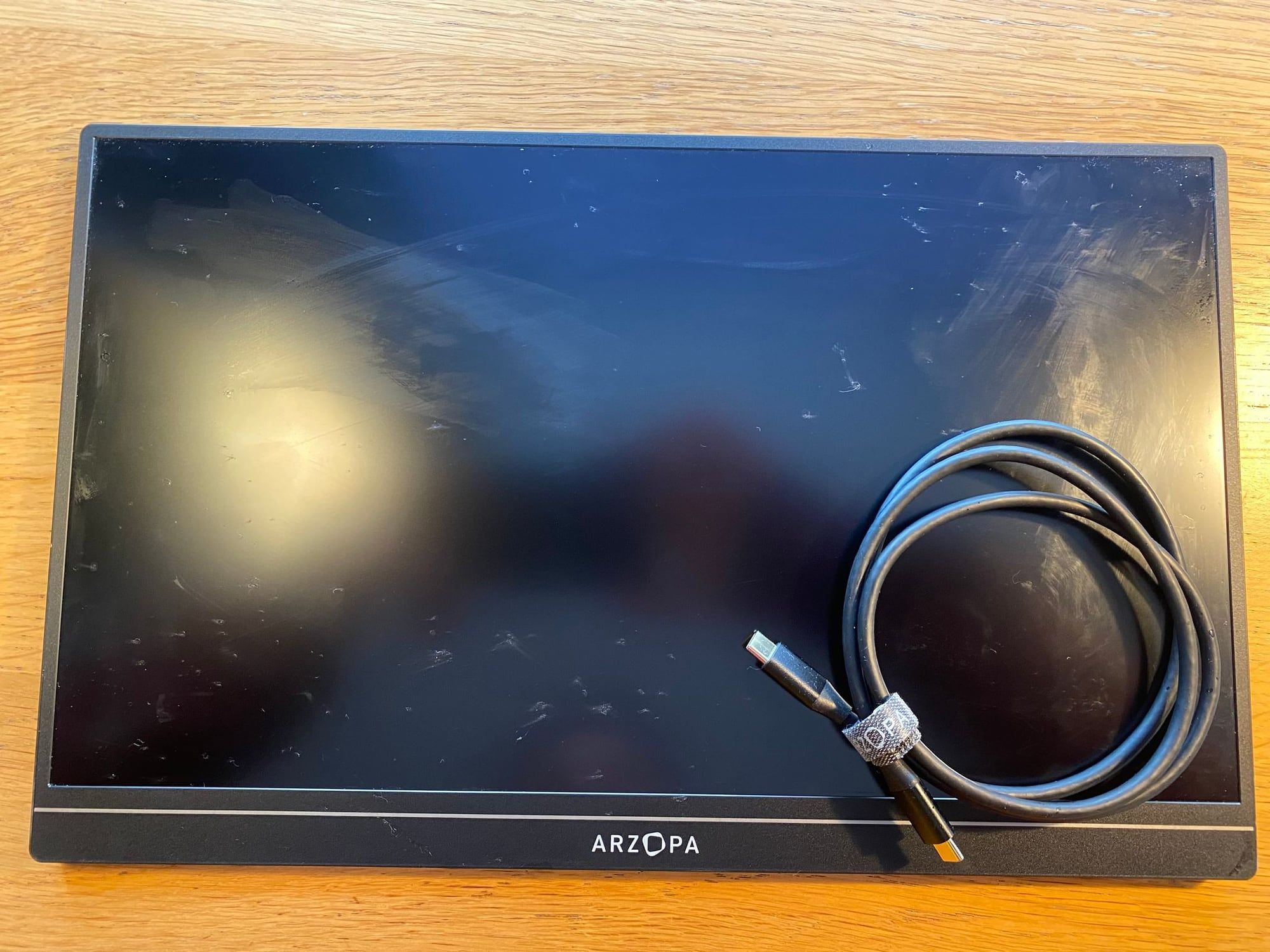 The Arzopa 15.6-inch portable monitor with a folding stand