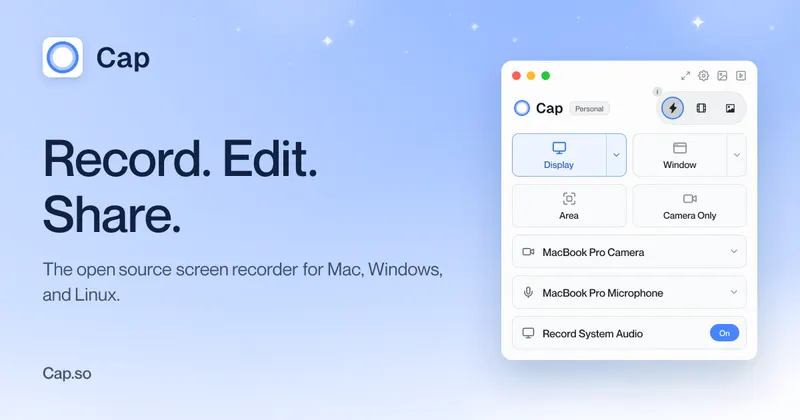 Record. Edit. Share.