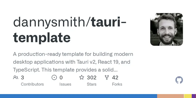 A production-ready template for building modern desktop applications with Tauri v2, React 19, and TypeScript. This template provides a solid foundation with best practices, comprehensive documentat...