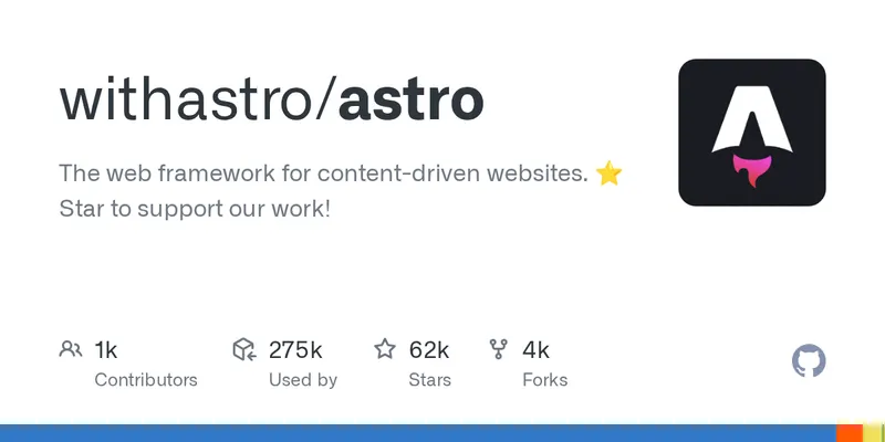 The web framework for content-driven websites. ⭐️ Star to support our work! - withastro/astro